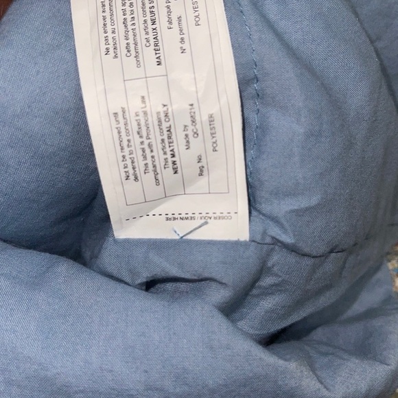 Mango quilted ditsy floral print jacket in light blue NWOT - Picture 9 of 16